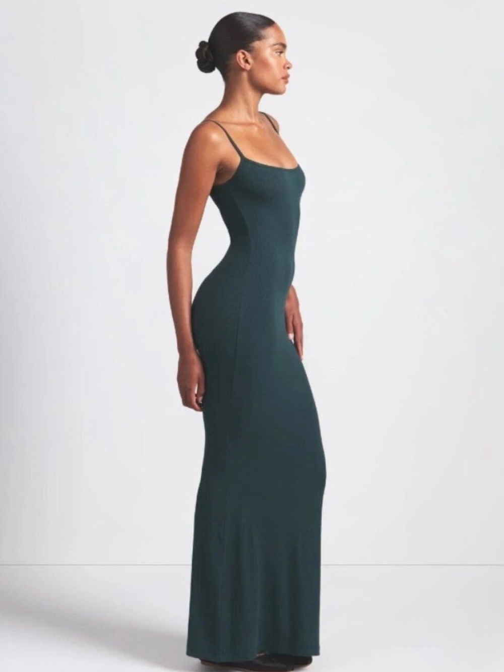 NWT SKIMS Soft Lounge Slip Dress Cypress Revolve Sold Out